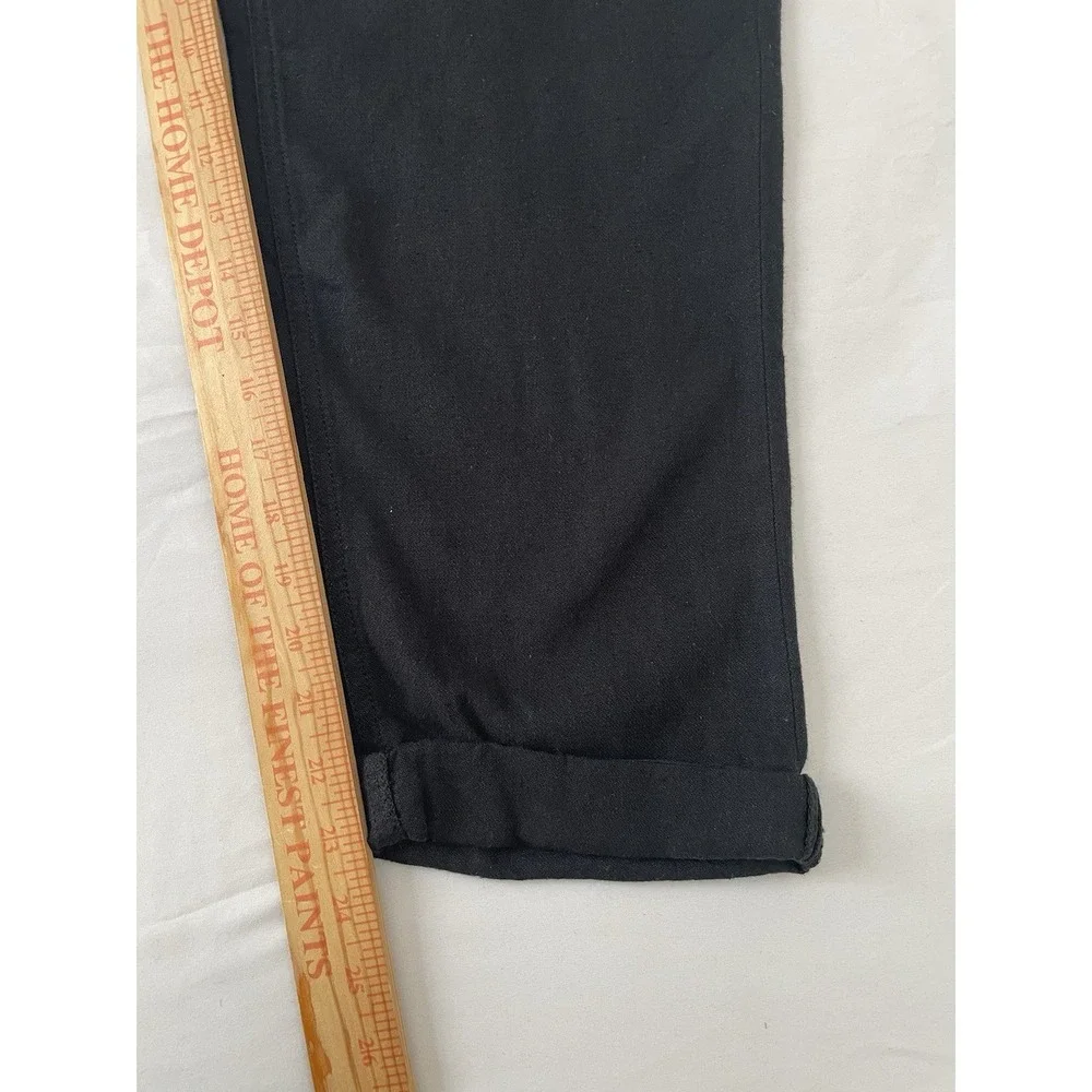 NEW Banana Republic Athletic-Fit Linen-Blend Trouser Pants 33x30 Black $90